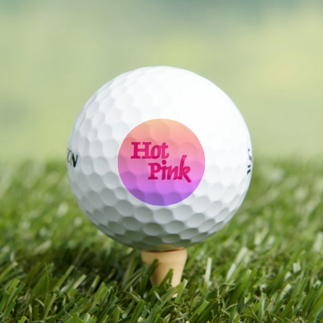 Hot Pink reverse Srixon Soft Feel golf balls 12 pk (Insitu Tee)