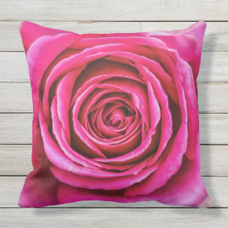 Hot Pink Rose Cushion