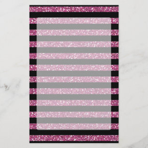 Hot Pink Rose Elegance Stationery