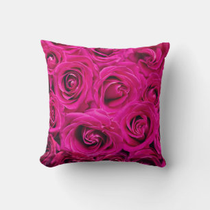 Hot Pink Roses Lux Cushion