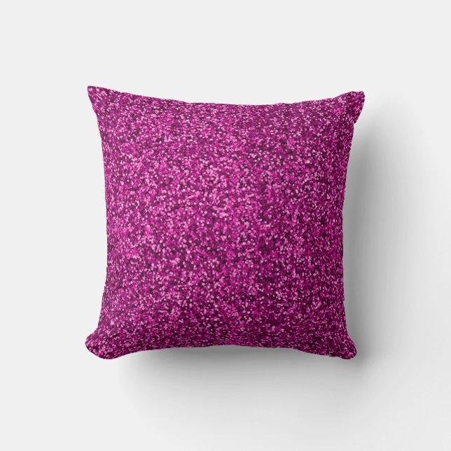 Hot pink  Sequin bling Cushion (Front)