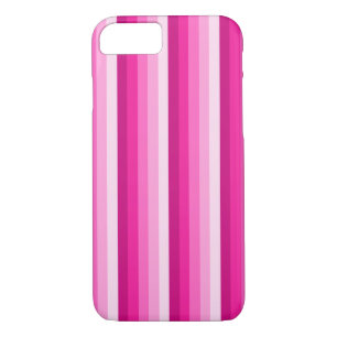 Hot pink shadow stripes iPhone 8/7 case