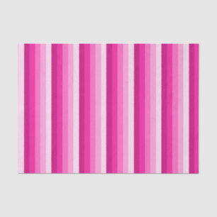 Hot pink shadow stripes tissue paper