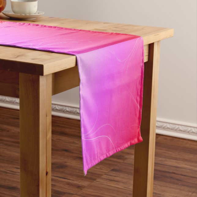 Hot Pink Short Table Runner (In Situ)