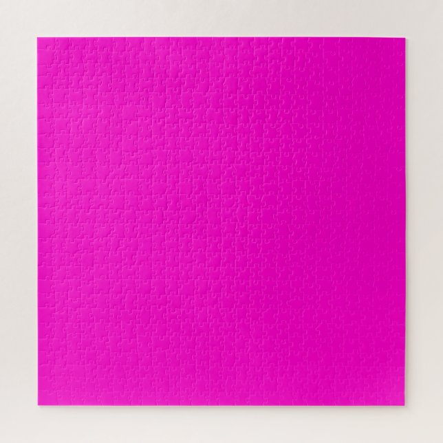 Hot Pink Solid Colour Jigsaw Puzzle (Vertical)