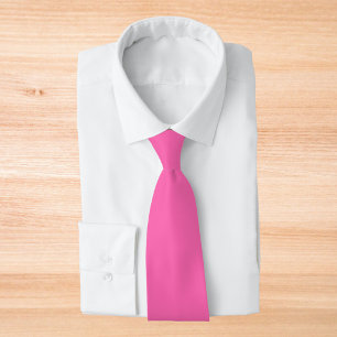 Hot Pink Solid Colour Tie