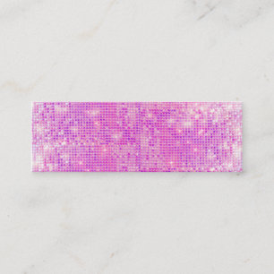 Hot Pink Sparkly Sequins Business Card