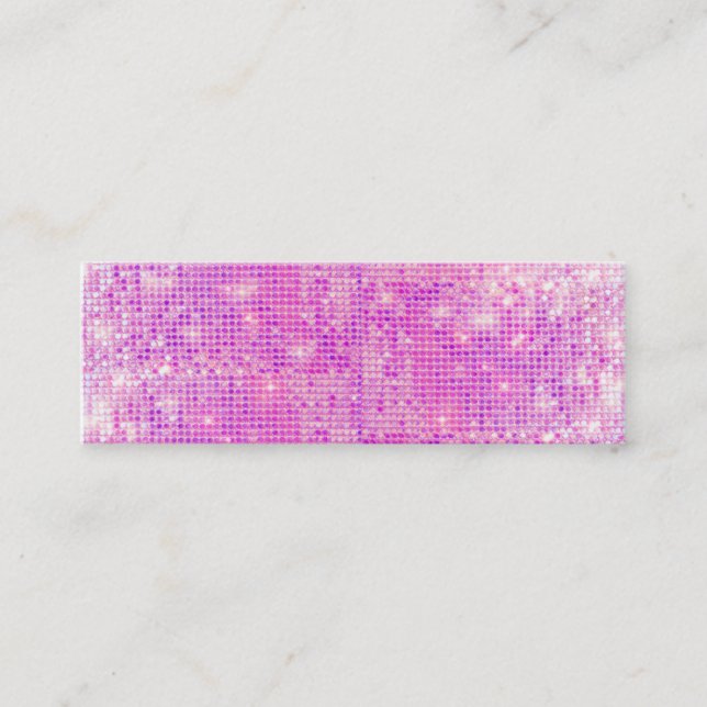 Hot Pink Sparkly Sequins Business Card (Front)