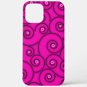 Hot Pink Spiral Phone Case