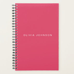Hot Pink   Spiral Weekly/Monthly 2024 Planner