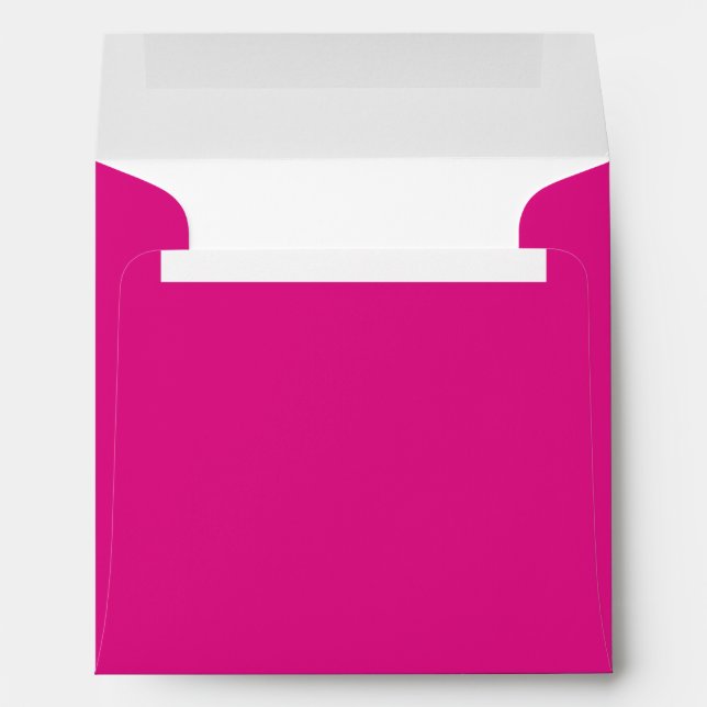 Hot Pink Square Blank Envelopes (Back (Bottom))