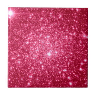 Hot Pink Stars Tile