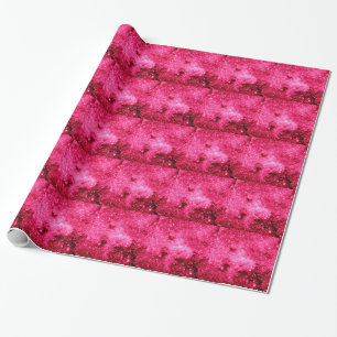 Hot Pink Stars Wrapping Paper