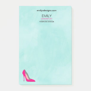 Hot Pink Stiletto High Heel Shoe Chic Business Post-it Notes