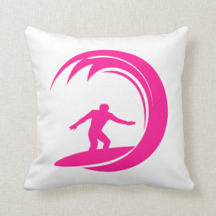 Hot Pink Surfing Cushion