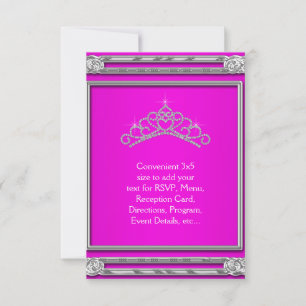Hot Pink Tiara RSVP All Purpose
