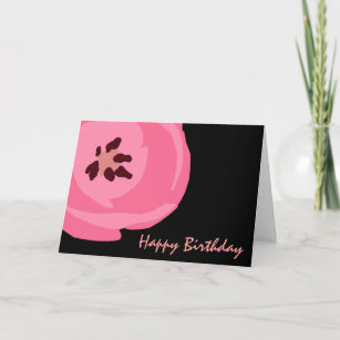 Hot Pink Tulip Birthday Card