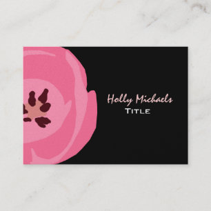 Hot Pink Tulip Painting Business Card
