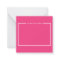 Hot Pink Two Border Minimalist Name Monogram
