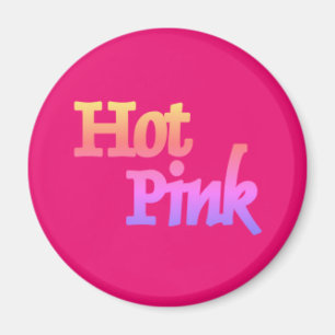 Hot Pink w name magnet