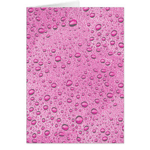 Hot pink water droplets