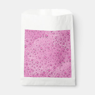 Hot pink water droplets favour bag