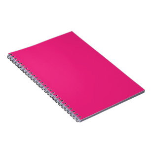 Hot Pink Wedding   Bold Solid Color Invite Notebook