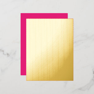 Hot Pink Wedding Bold Solid Colour Invite