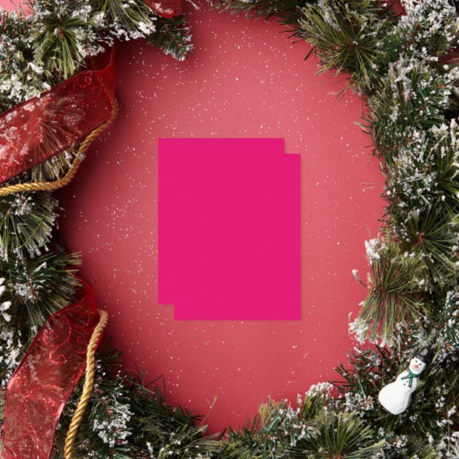 Hot Pink Wedding | Bold Solid Colour Invite (Insitu)