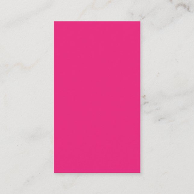 Hot Pink Wedding | Bold Solid Colour Invite (Front)