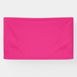 Hot Pink Wedding Bold Solid Colour Invite Banner