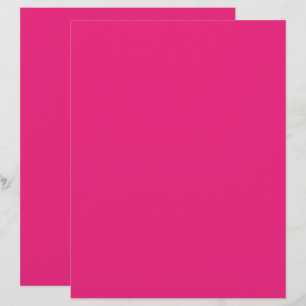 Hot Pink Wedding Bold Solid Colour Invite Custom Letterhead