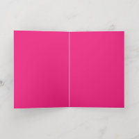 Hot Pink Wedding | Bold Solid Colour Invite