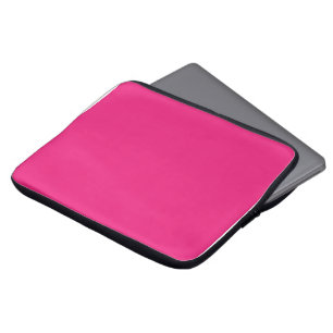 Hot Pink Wedding   Bold Solid Colour Invite Laptop Sleeve