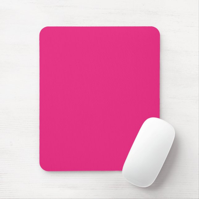 Hot Pink Wedding | Bold Solid Colour Invite Mouse Pad (With Mouse)