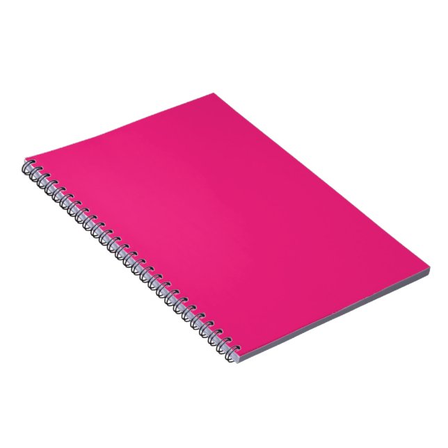 Hot Pink Wedding | Bold Solid Colour Invite Notebook (Right Side)