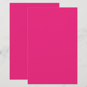 Hot Pink Wedding Bold Solid Colour Invite Stationery