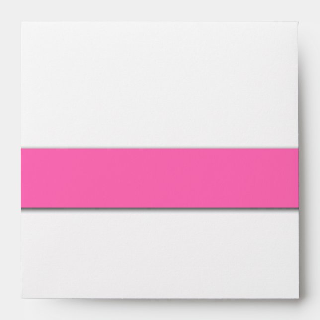 Hot Pink Wedding Invitation Envelope Names (Front)