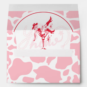 Hot Pink Western Bachelorette Party Envelope