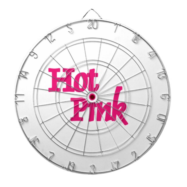 Hot Pink white dartboard (Front)