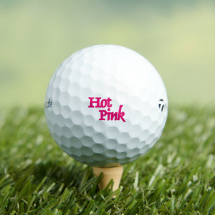 Hot Pink White Taylor Made TP5 golf balls 12 pk