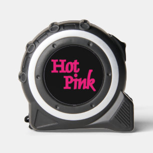 Hot Pink word black tape measure 1