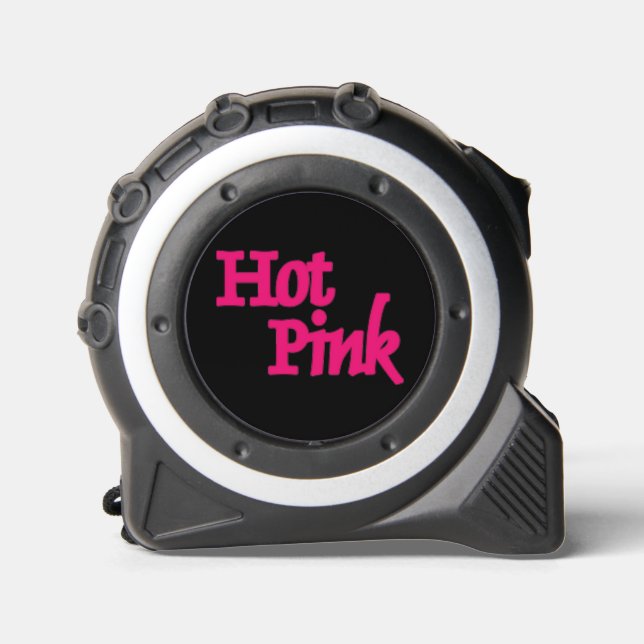 Hot Pink word black tape measure 1 (Front)