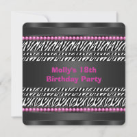 Hot Pink Zebra Birthday Party
