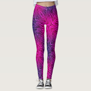 Hot Pink Zebra Leggings