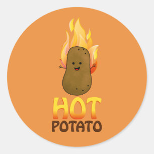 Hot Potato Classic Round Sticker