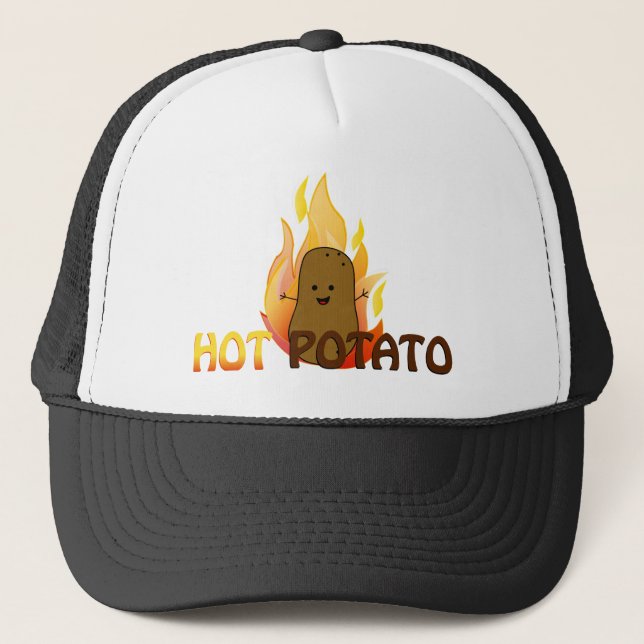 Hot Potato, Funny Food Trucker Hat (Front)