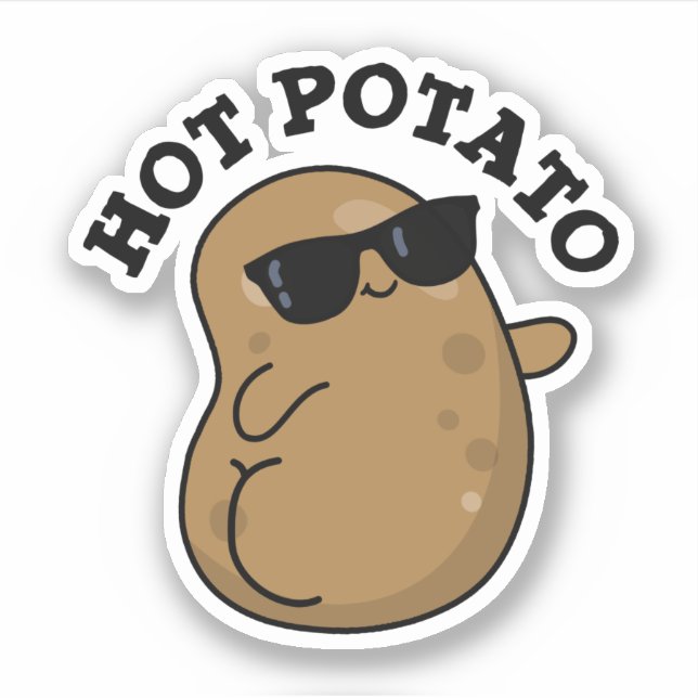 Hot Potato Funny Veggie Pun  (Front)