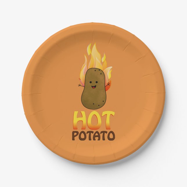 Hot Potato Paper Plate (Front)