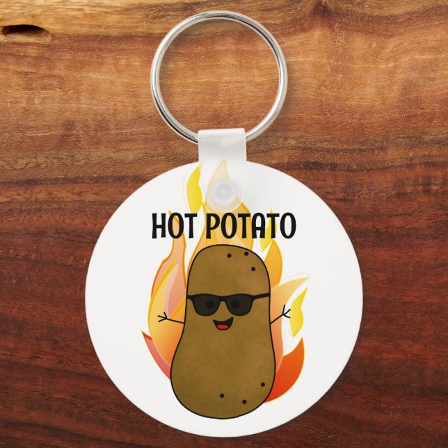 Hot Potato Personalised Key Ring (Back)